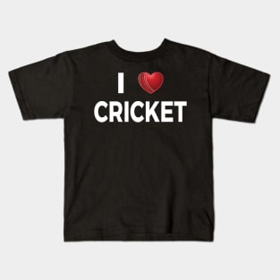 I Love Cricket Kids T-Shirt